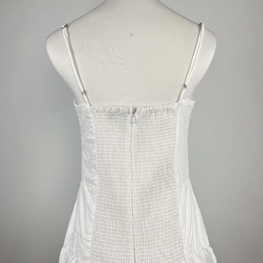 NWOT Farm Rio White Bubble Midi Dress Size M 100% Cotton - Picture 4 of 10